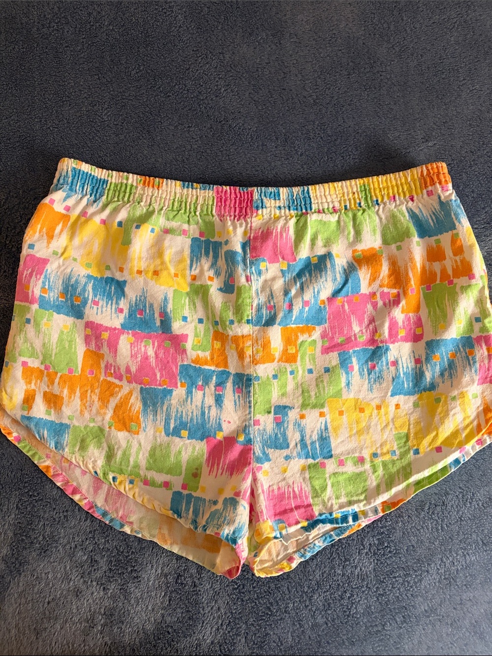 Colorful Print Cotton Shorts